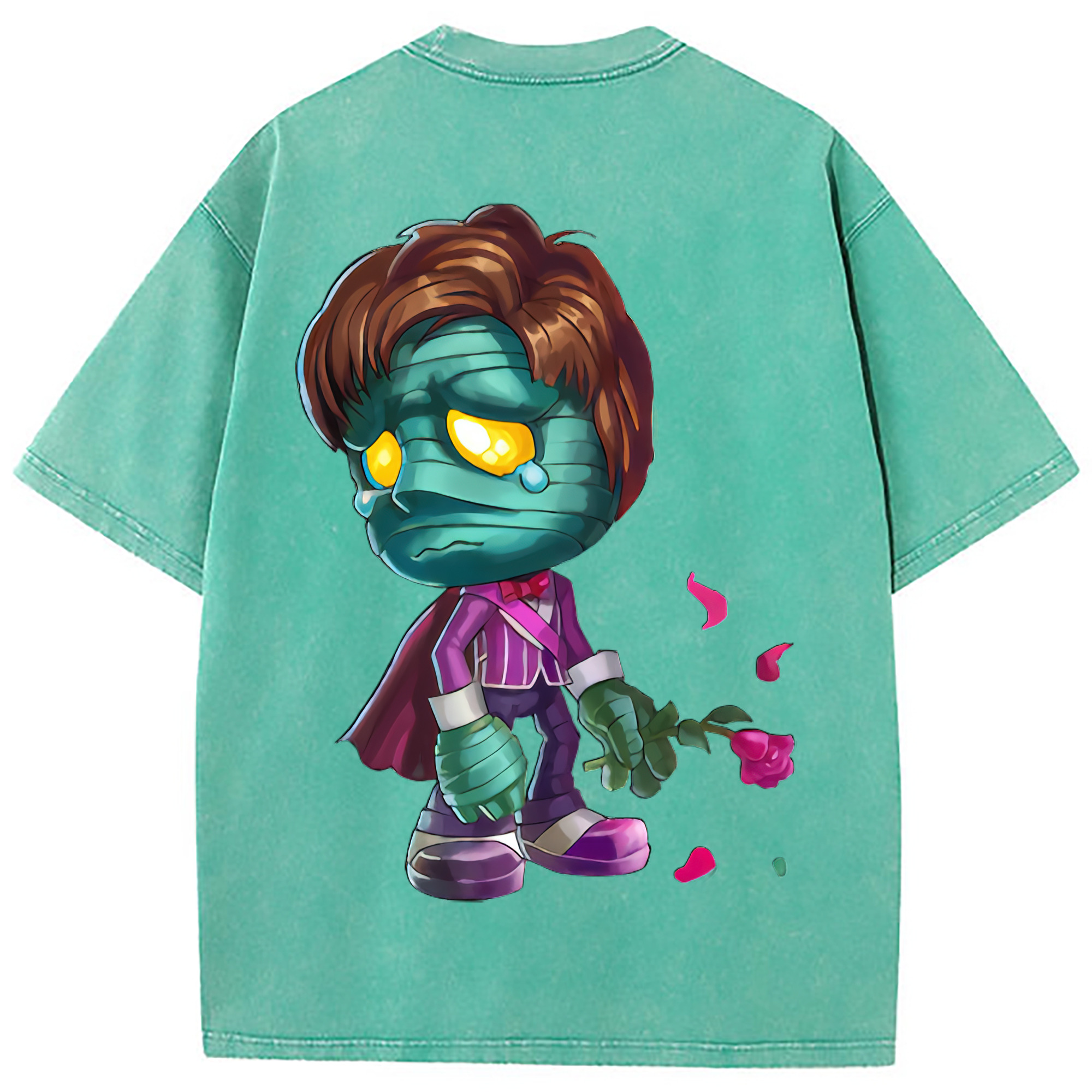 （画像用） リーグ・オブ・レジェンド League of Legends LOL 綿100% ヴィンテージ風 半袖Tシャツ（背面プリント）